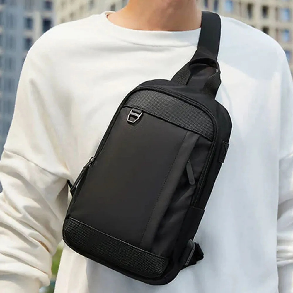 Golden Wolf GXB00124 Crossbody Bag - Black