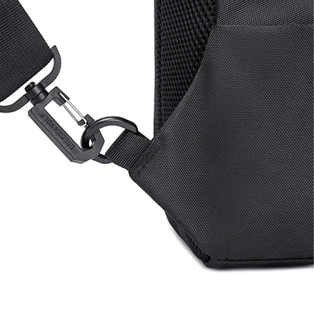 Golden Wolf GXB00124 Crossbody Bag - Black