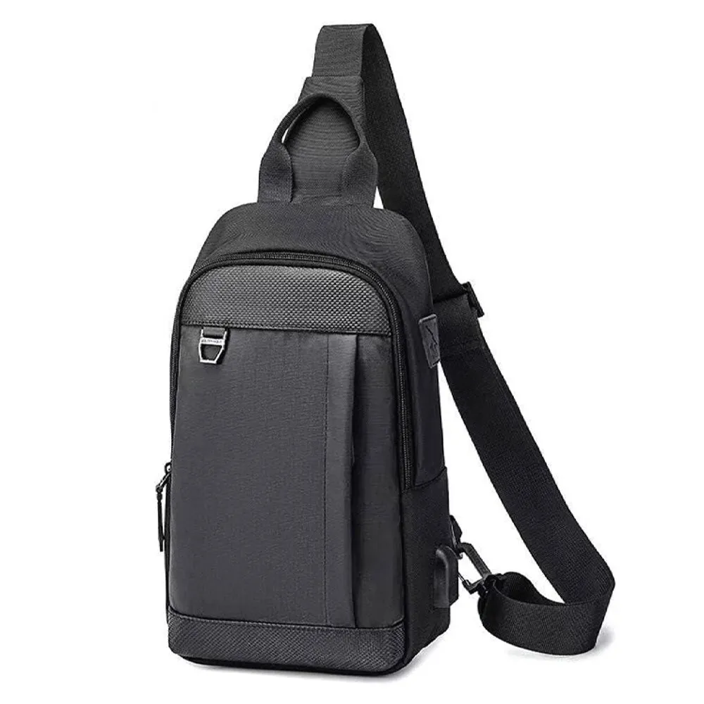 Golden Wolf GXB00124 Crossbody Bag - Black