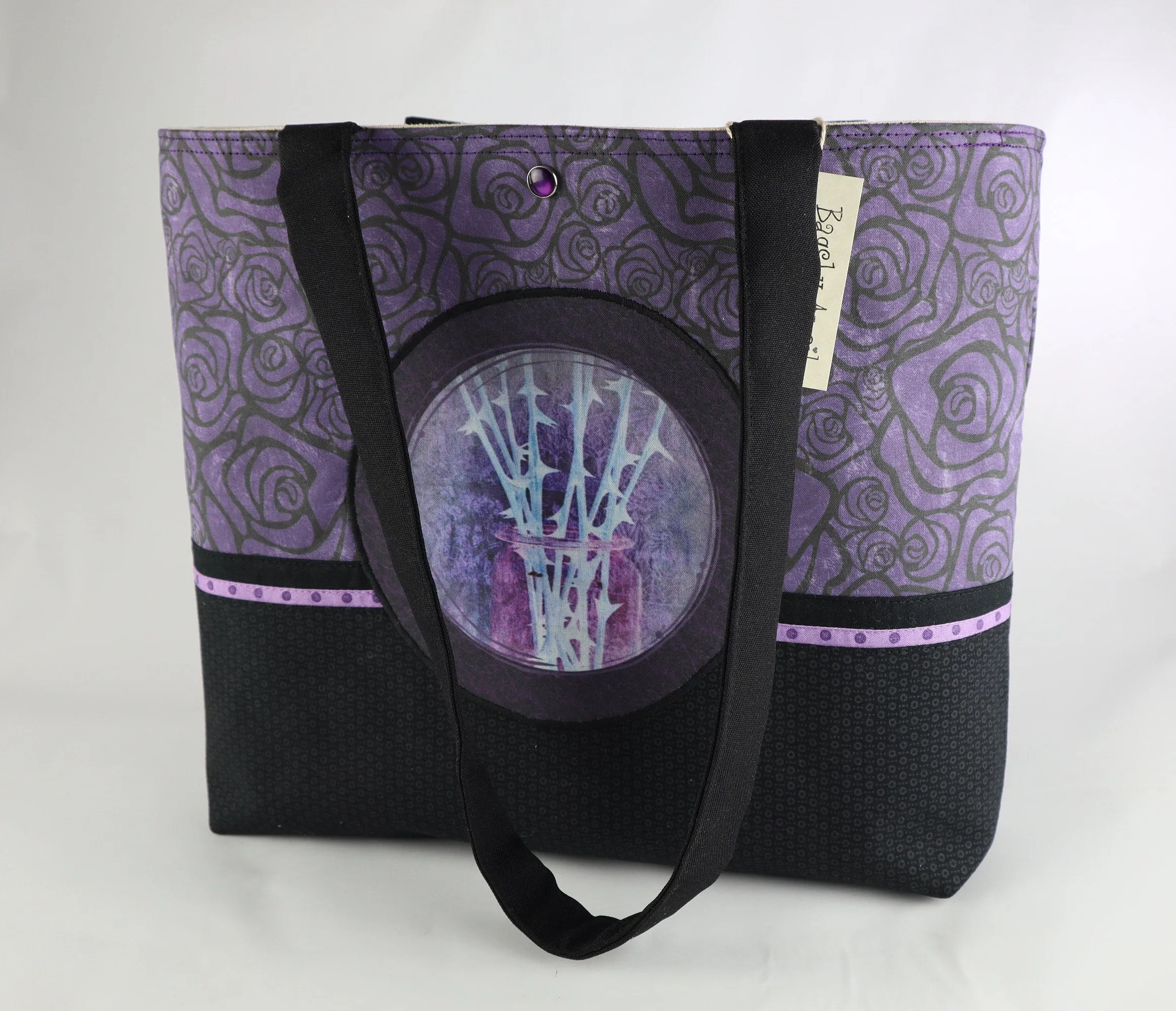 Gothic Thorns and Roses Shoulder Bag Purse