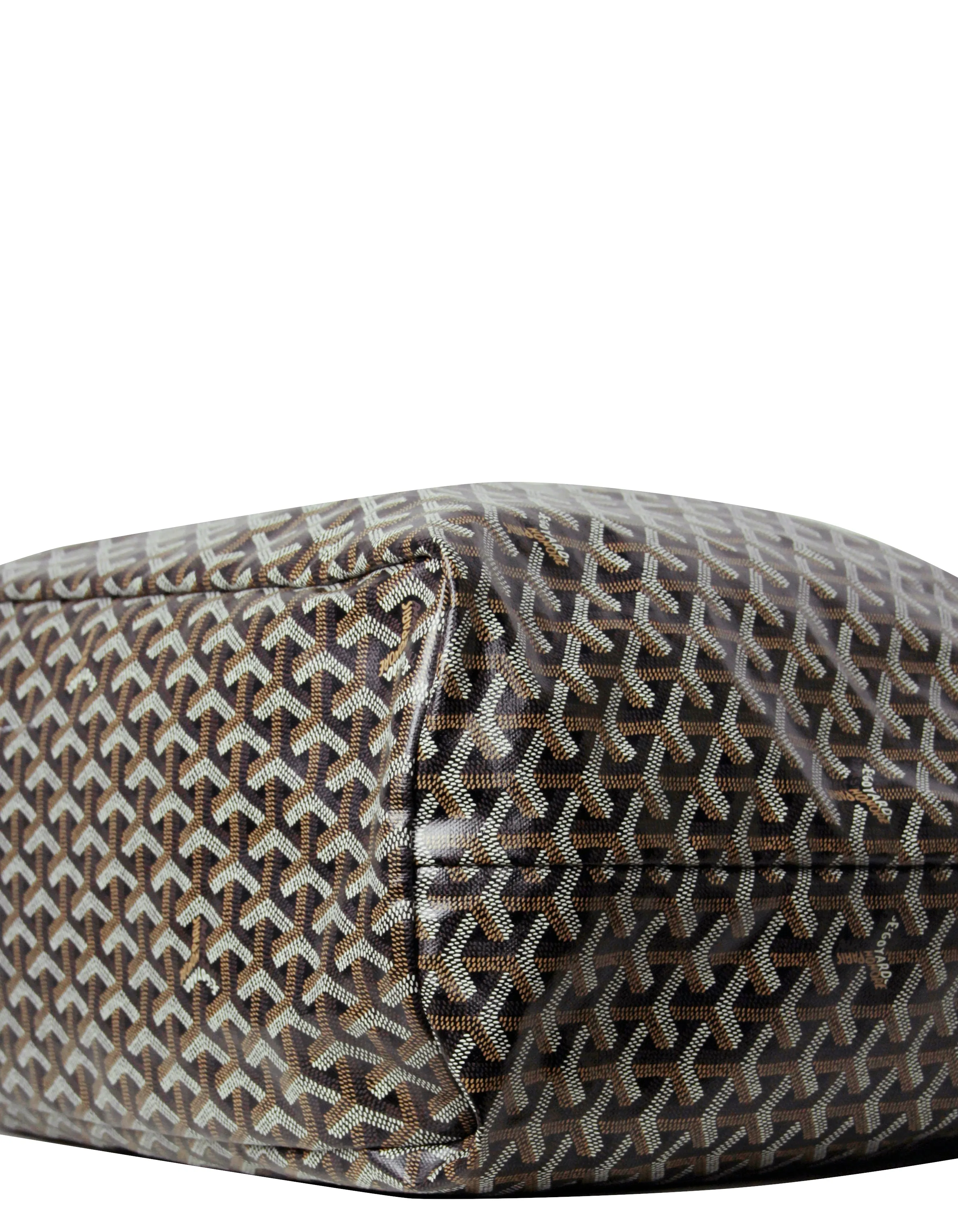 Goyard Black Canvas Goyardine Saint Louis GM Tote Bag w/ Insert
