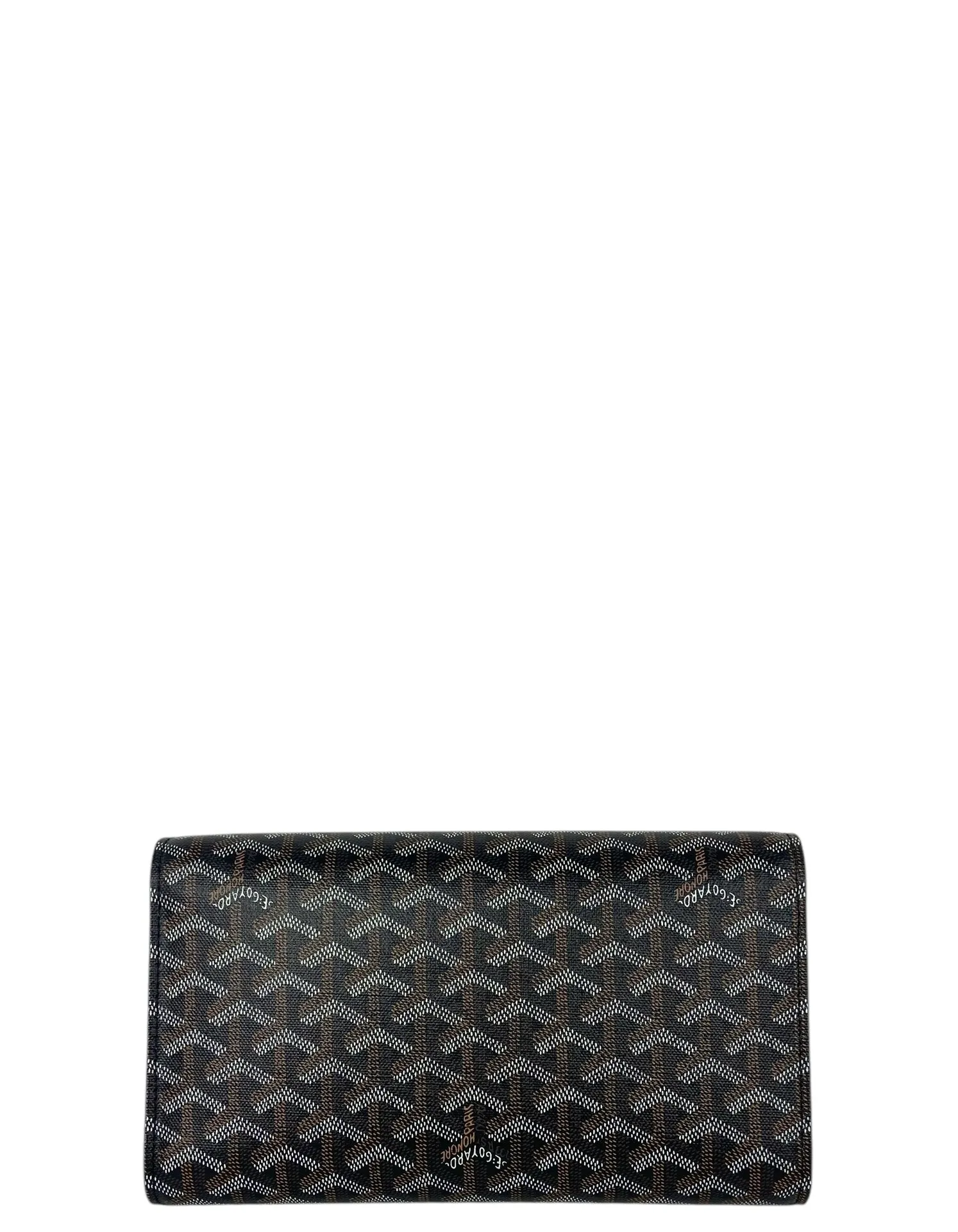 Goyard Black Monte Carlo Bois Clutch w/ Strap