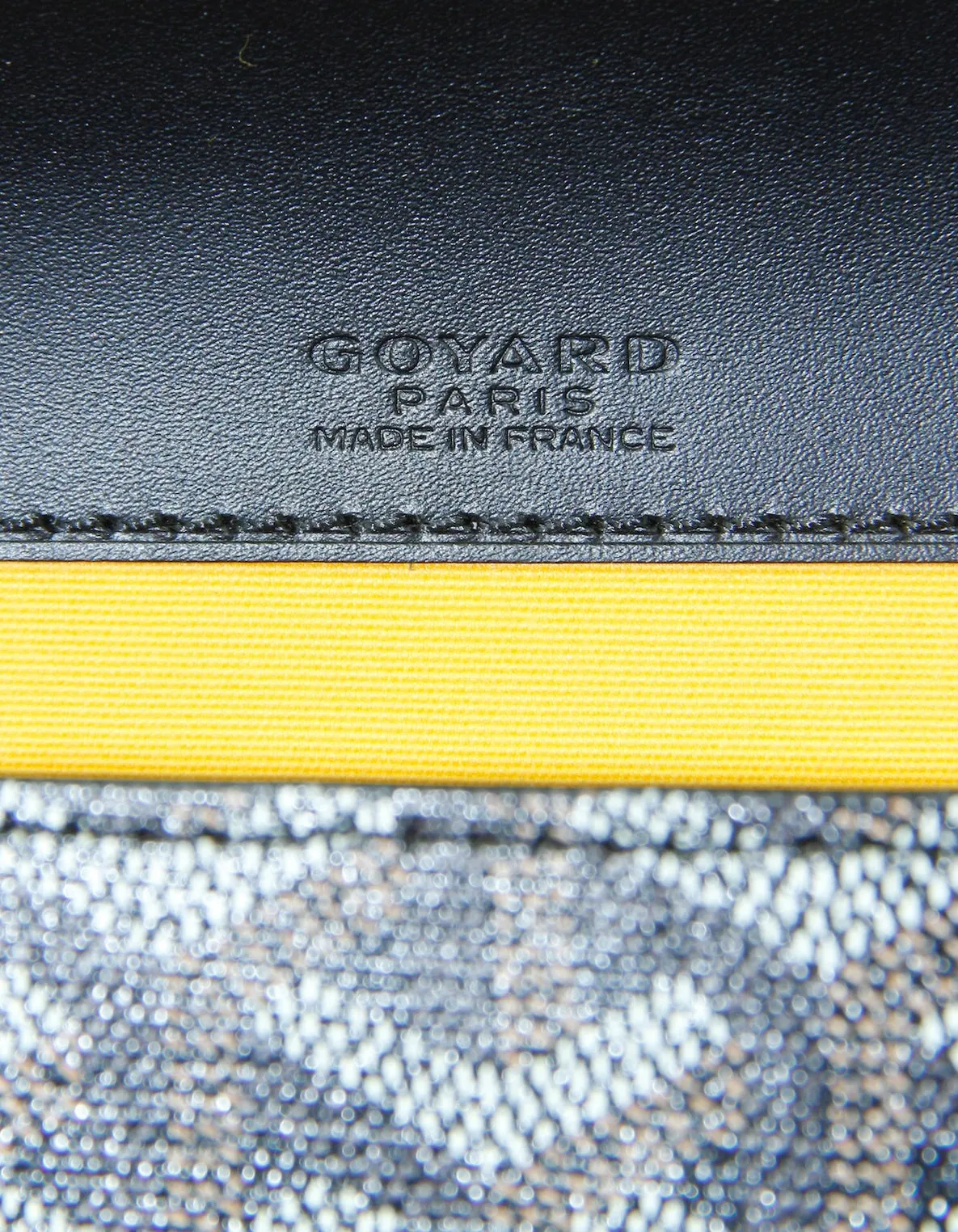 Goyard Black Monte Carlo Bois Clutch w/ Strap