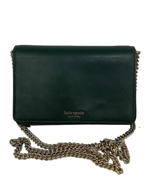 Green Leather Spencer Chain Wallet Crossbody Bag
