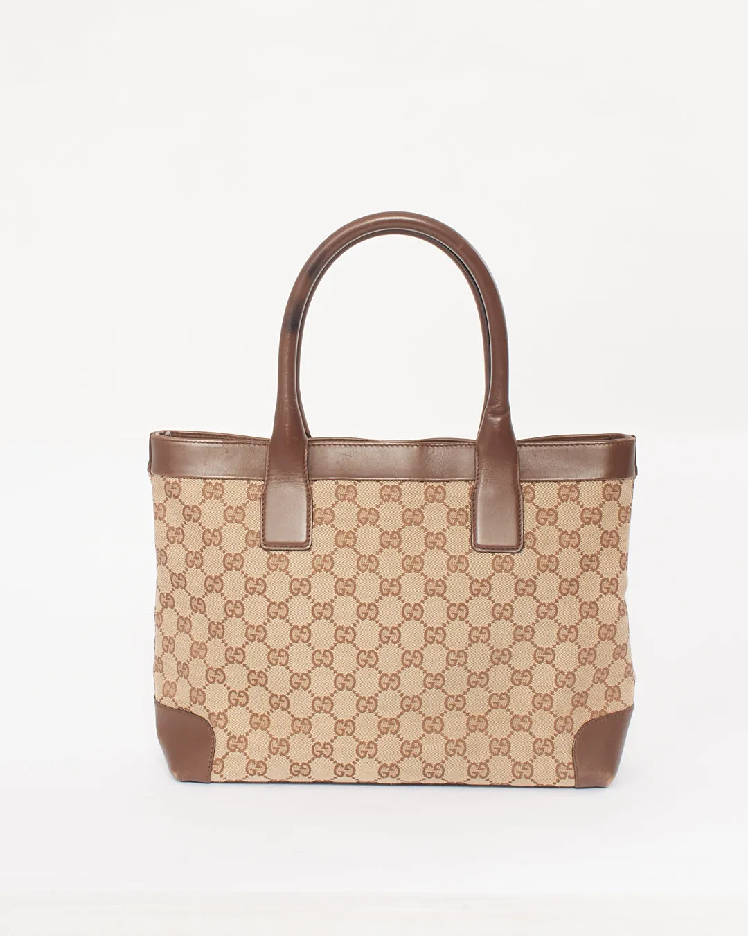 Gucci Brown GG Monogram Canvas Tote