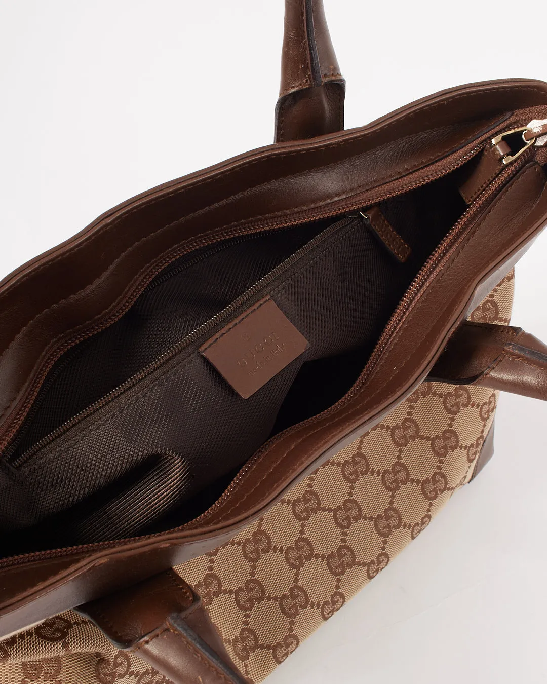 Gucci Brown GG Monogram Canvas Tote