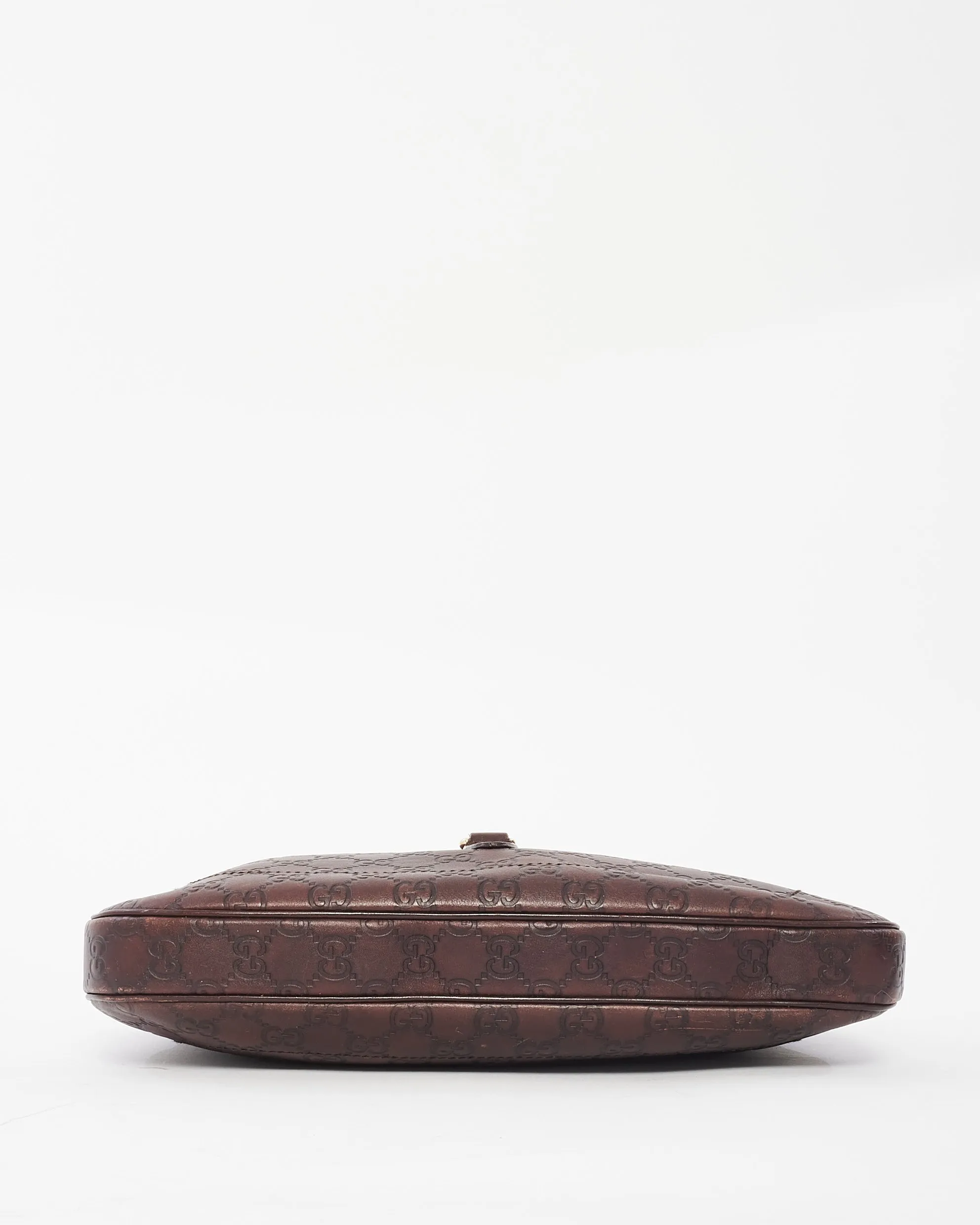 Gucci Brown Leather Guccissima Jackie Shoulder Bag