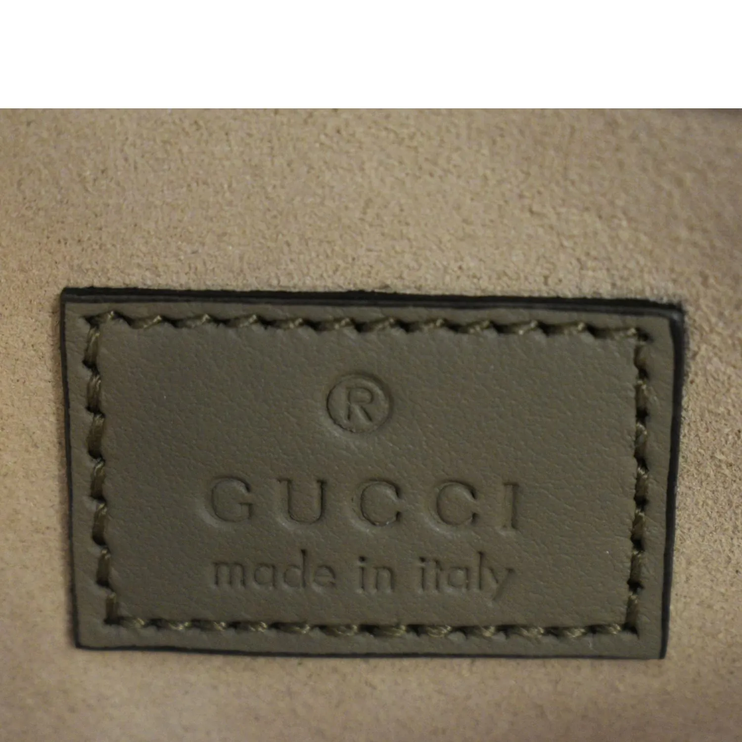 GUCCI Dionysus Super Mini GG Supreme Canvas Crossbody Bag Taupe 476432