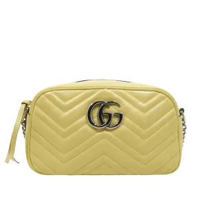 Gucci GG Marmont Lemon Yellow Marmont Matelassé Bag