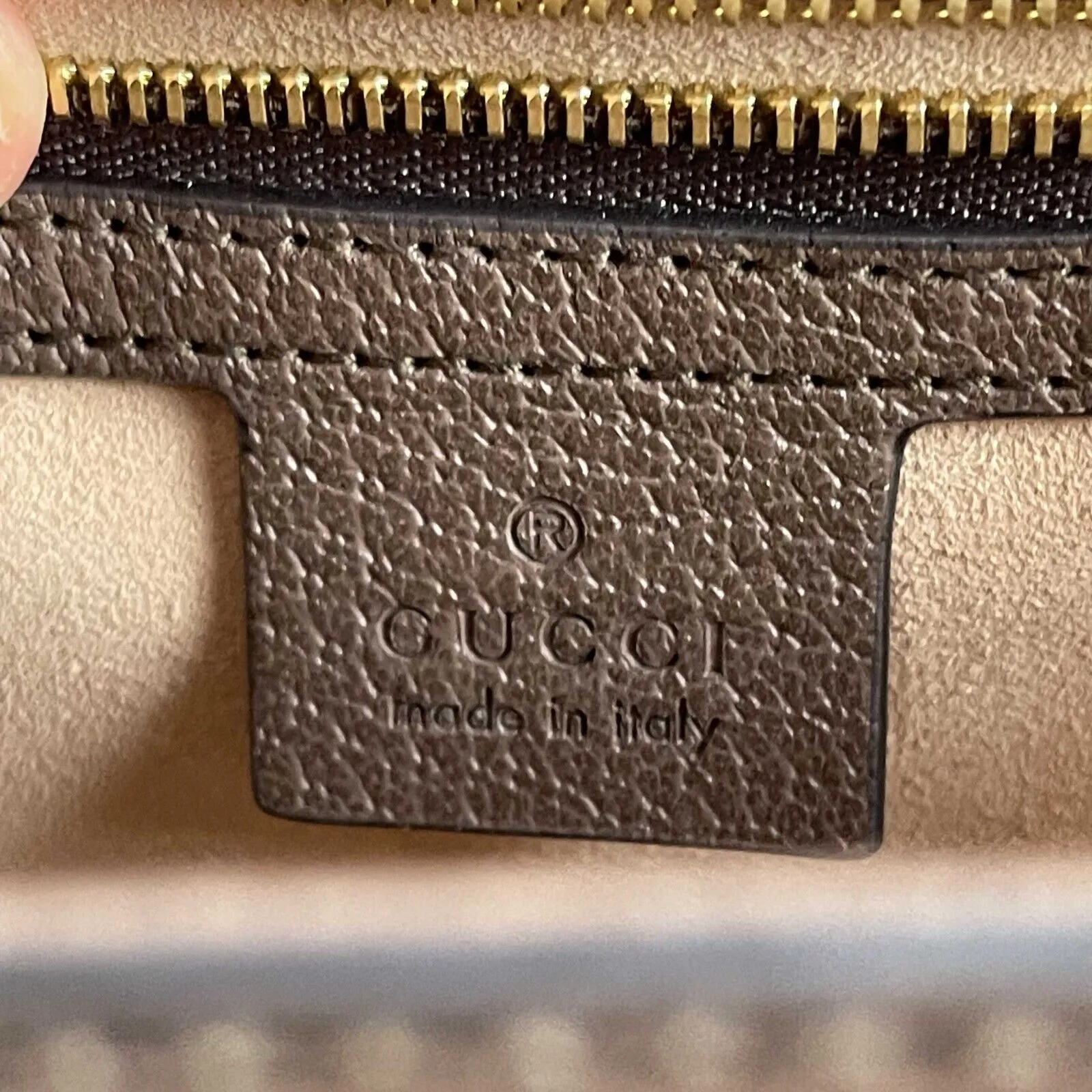 Gucci GG Supreme Monogram Web Small Ophidia Flap Messenger Brown Crossbody Bag