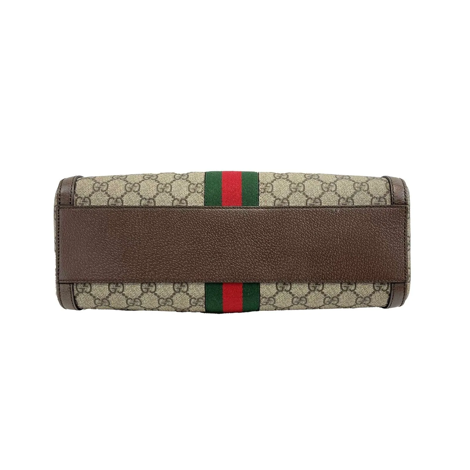 Gucci - Ophidia Boston GG Medium Brown Canvas Top Handle w/ Shoulder Strap