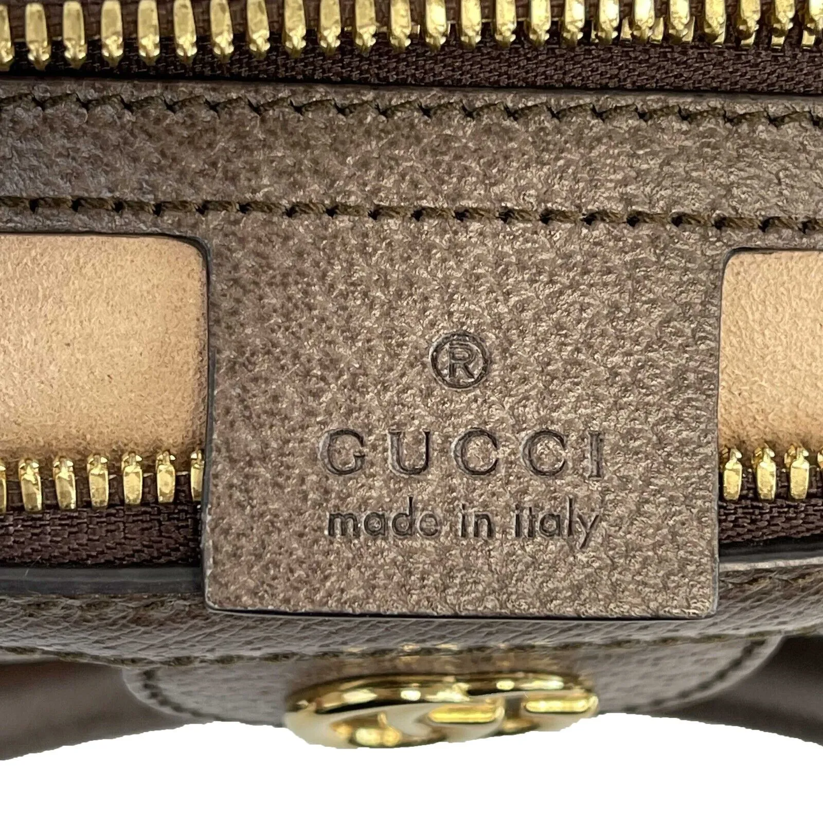 Gucci - Ophidia Boston GG Medium Brown Canvas Top Handle w/ Shoulder Strap