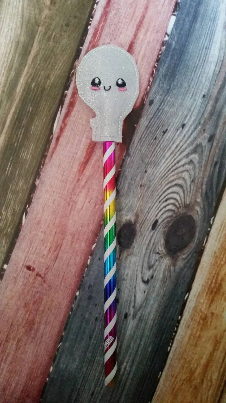 Halloween Pencil Toppers - Pumpkin - Ghost - Bats - Allergy Classroom - treat bag - Non Food Treat - Goody Bags -  Pencil Included