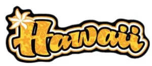 Hawaii Yellow Pua Decal