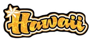 Hawaii Yellow Pua Decal