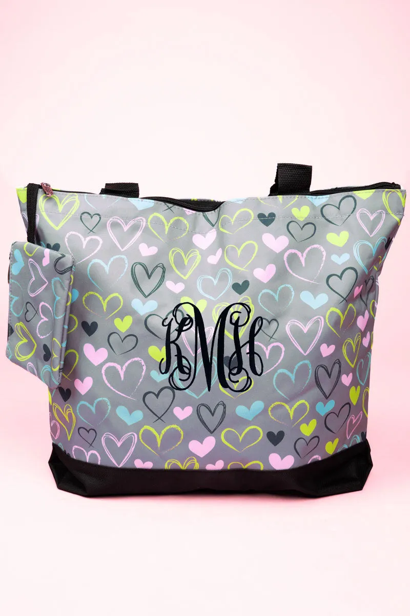Heart And Soul with Black Trim Tote Bag