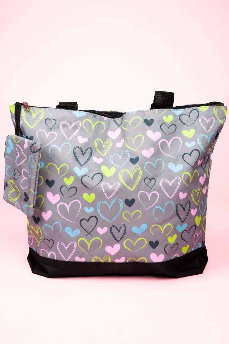 Heart And Soul with Black Trim Tote Bag