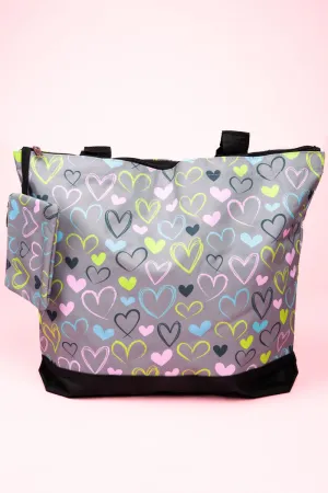 Heart And Soul with Black Trim Tote Bag