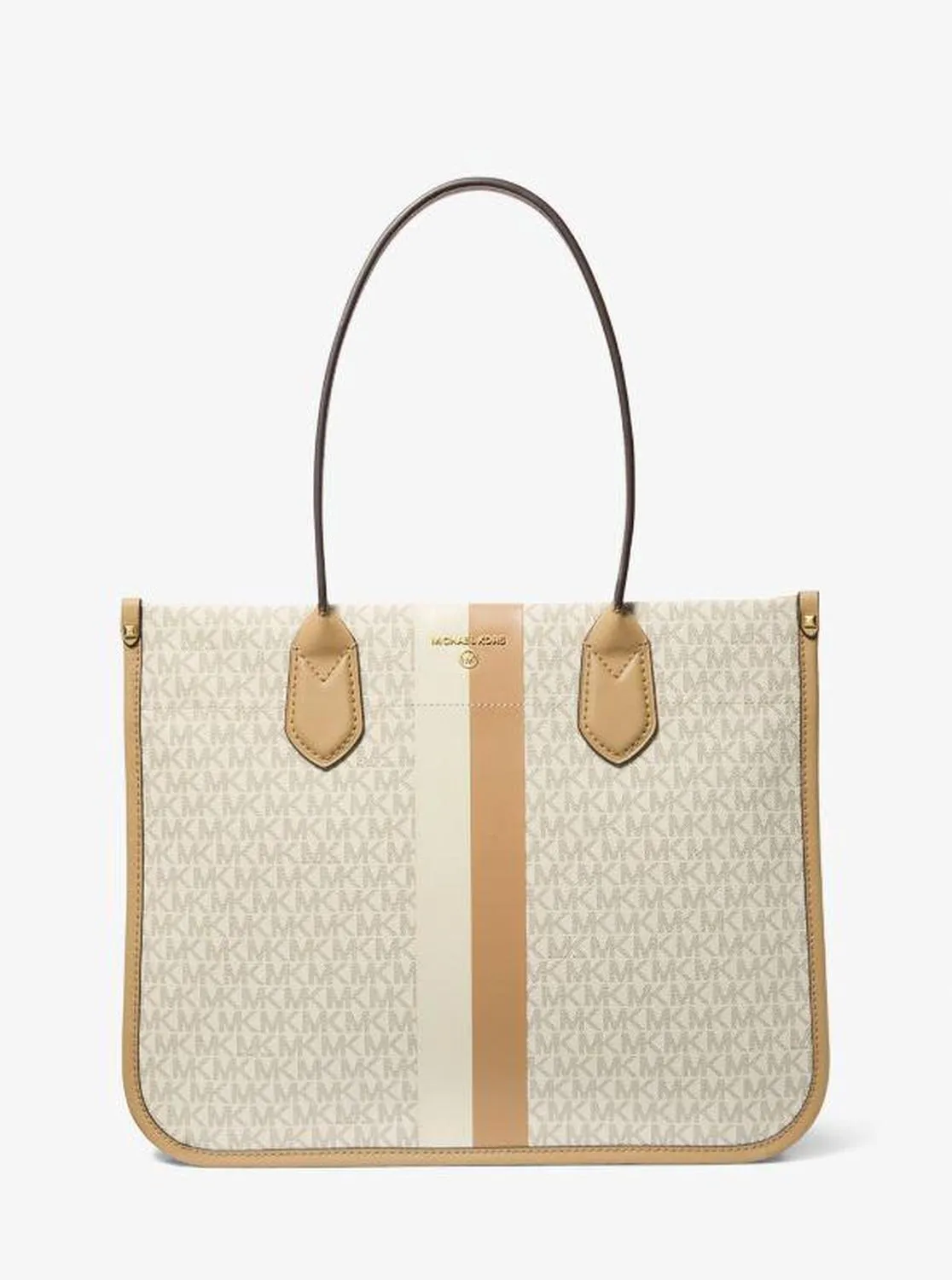 Heidi Large Stripe Signature Logo Tote Bag