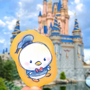 He's an Angry Duck Vinyl Sticker
