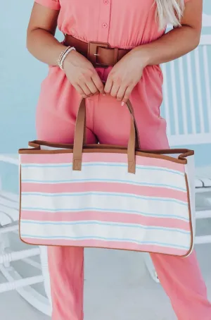Hit The Road Stripe Tote