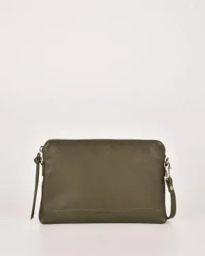 Holly Leather Crossbody Bag Olive