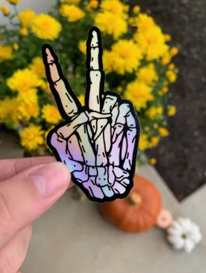 Holographic Skeleton Sticker
