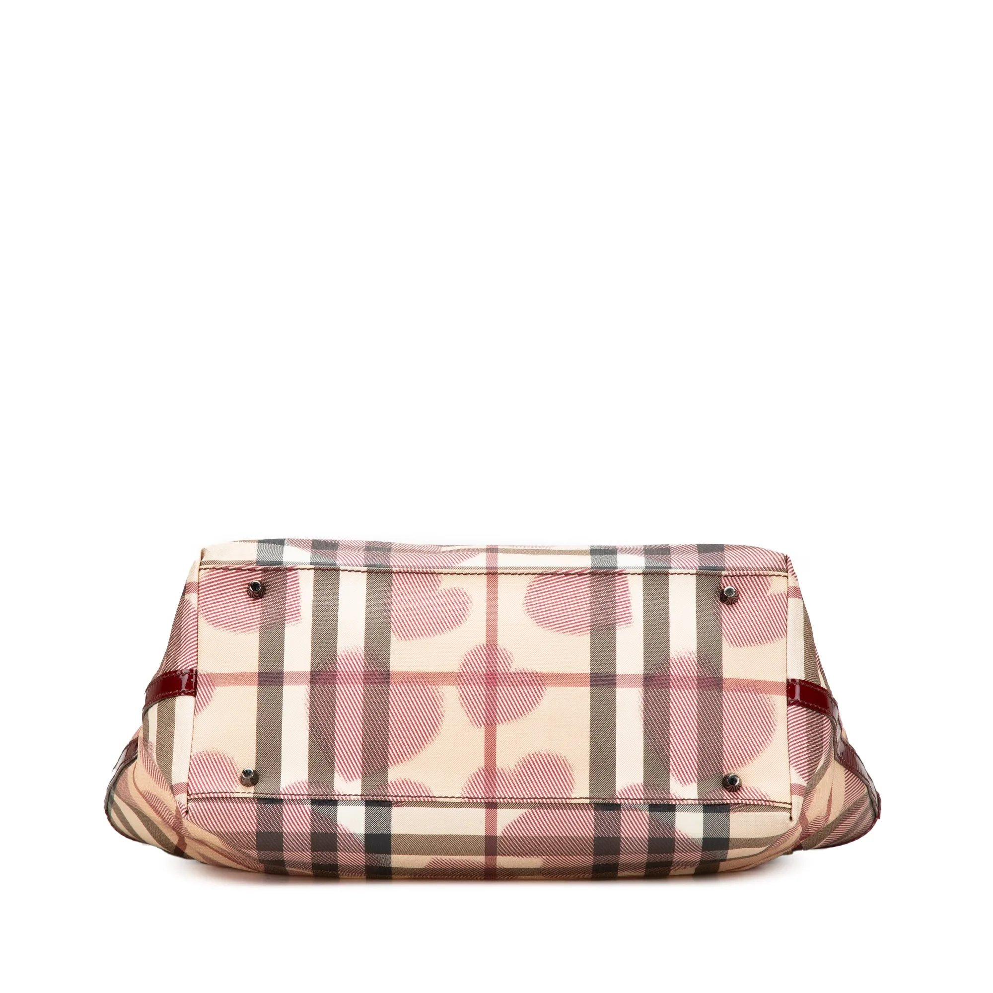 House Check Coated Canvas Hearts Gracie Tote