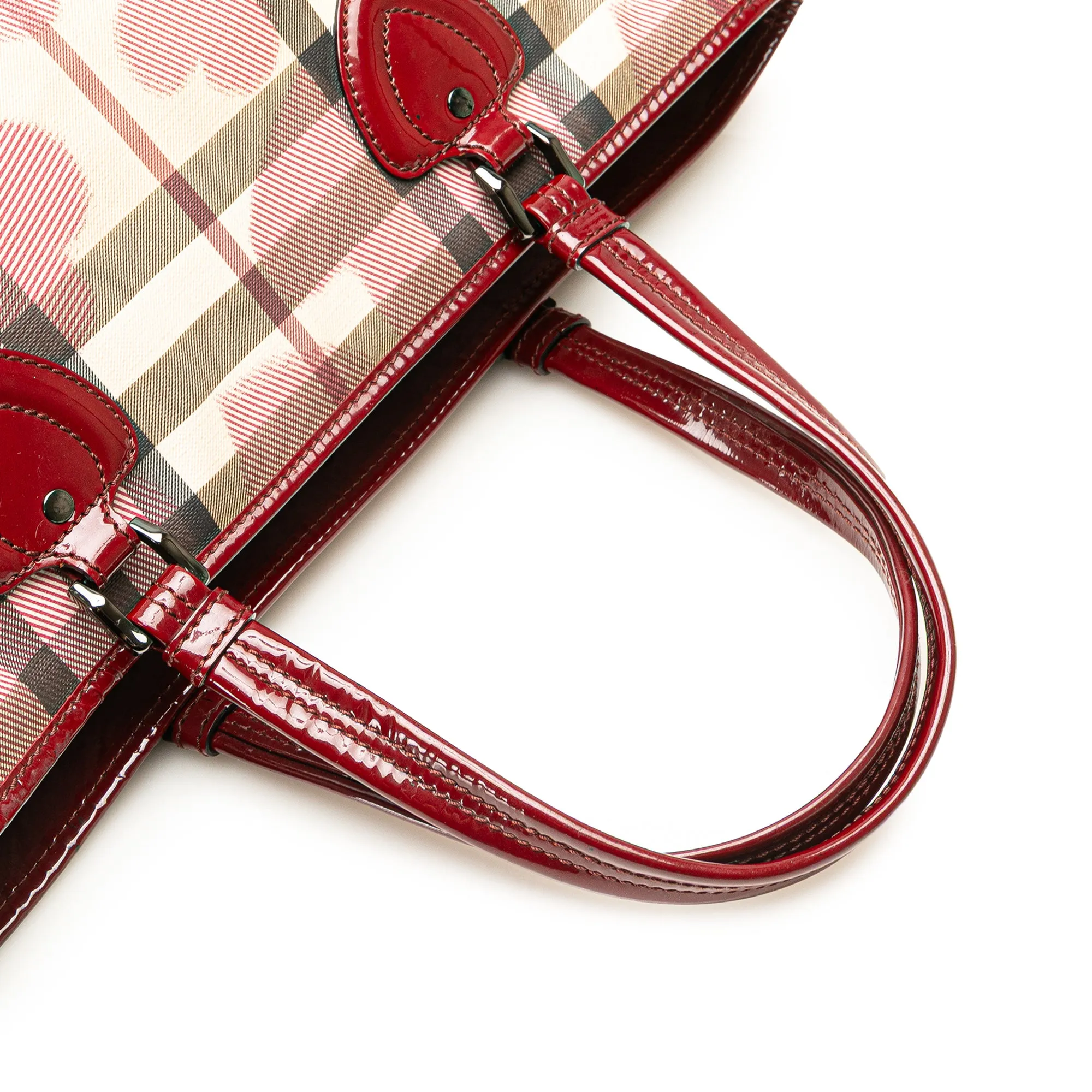 House Check Coated Canvas Hearts Gracie Tote