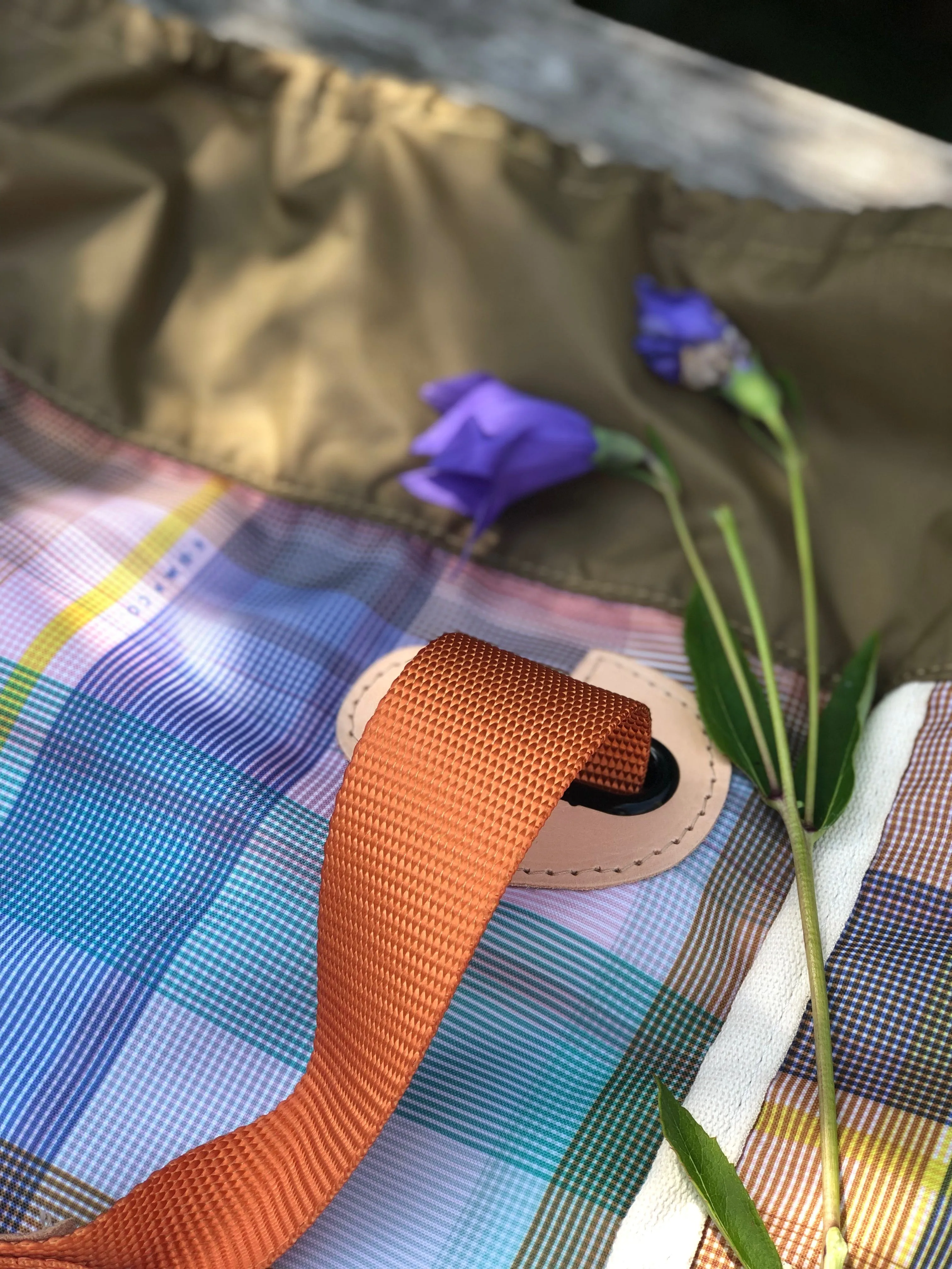 India Orange Tote Straps