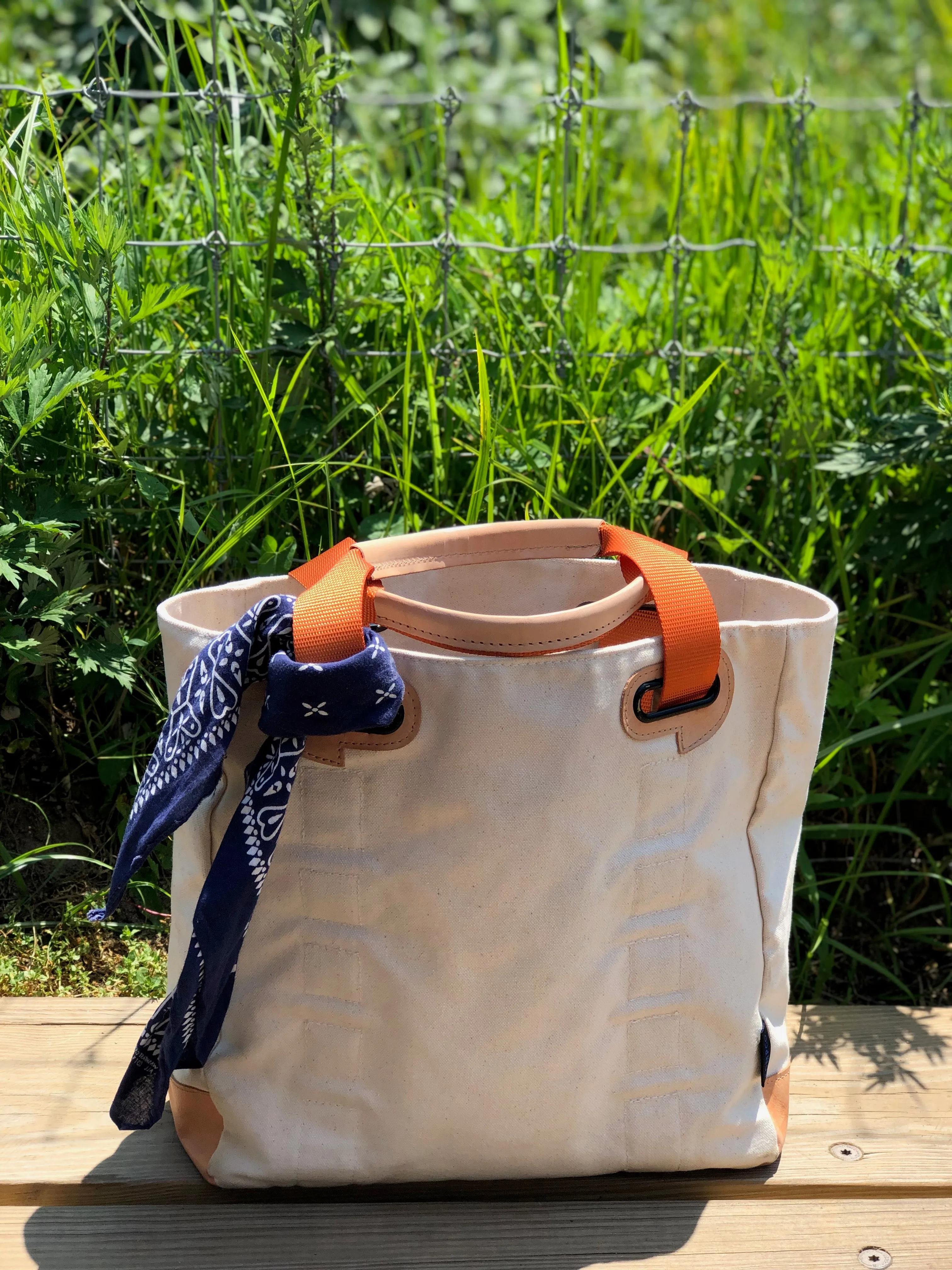 India Orange Tote Straps