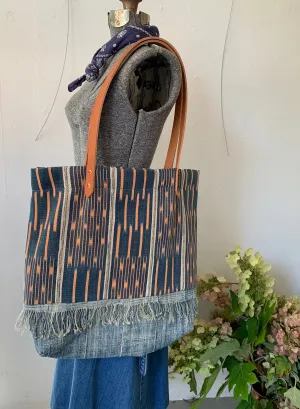 Indigo Ikat Tote
