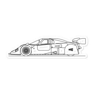 Jaguar XJR-9 Silhouette Sticker