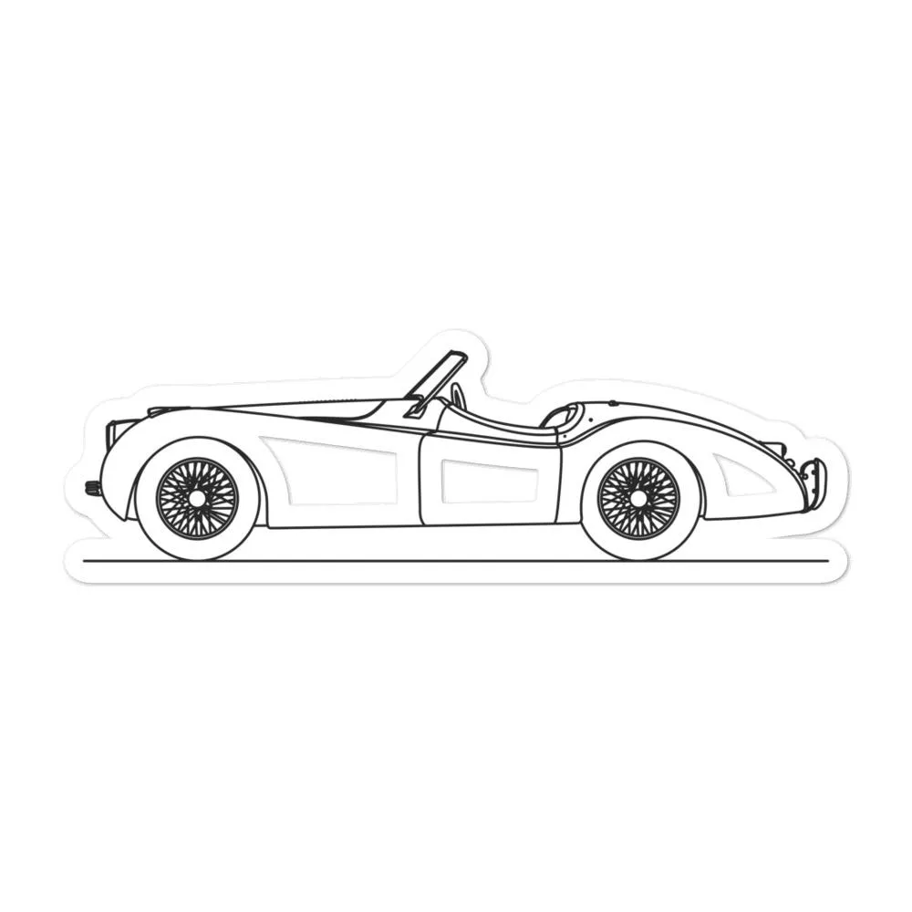 Jaguar XK120 Silhouette Sticker