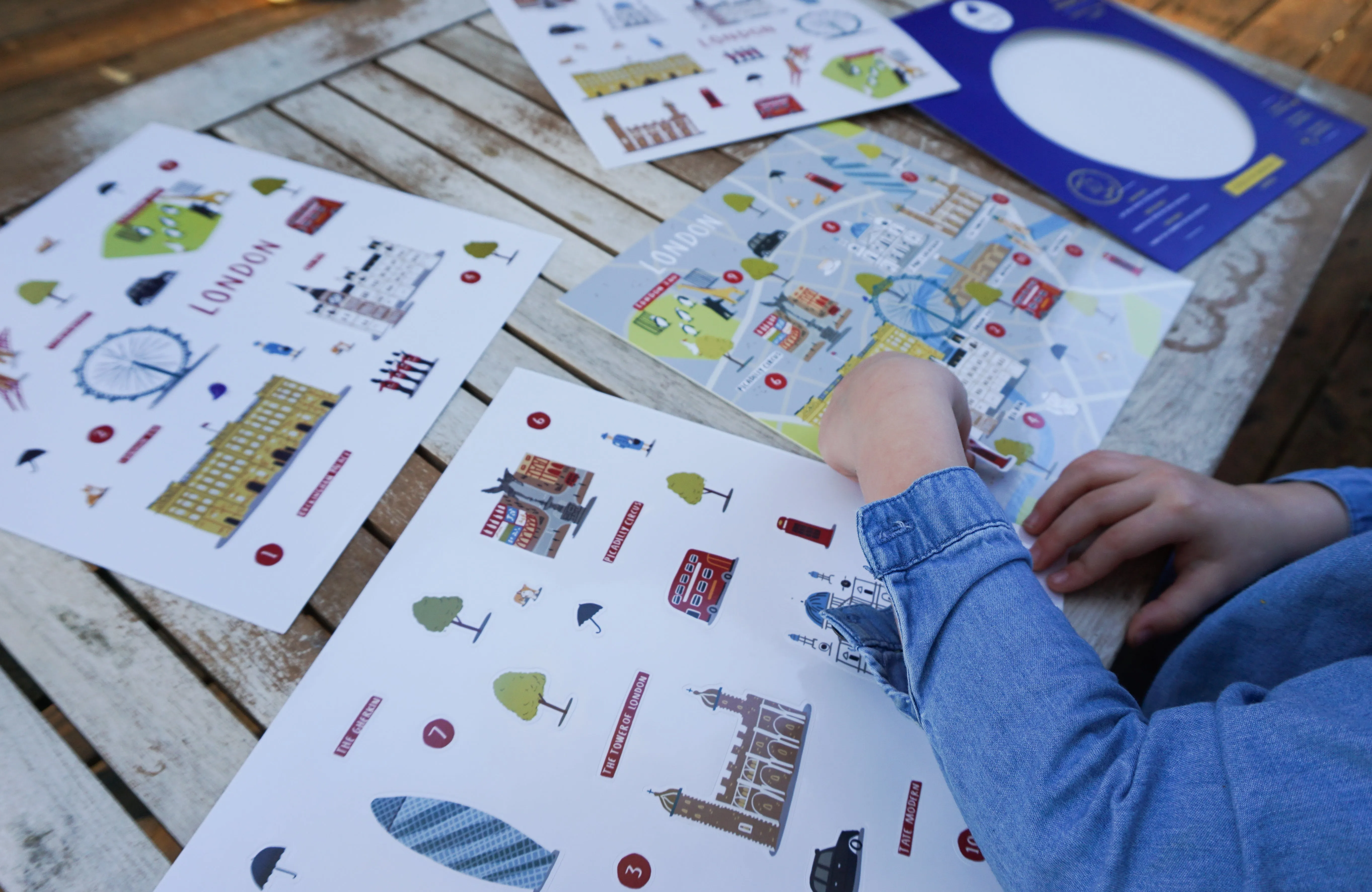 Jaq Jaq Bird Little World Travelers Reusable Sticker Set - Explore Global Cities