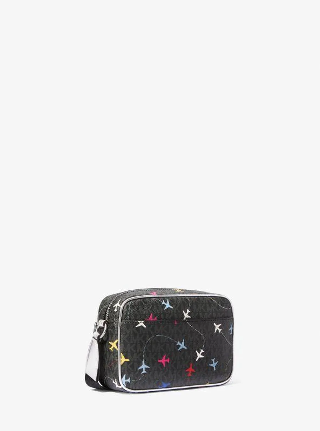 Jet Set Large Printed Signature Logo Crossbody Bag
