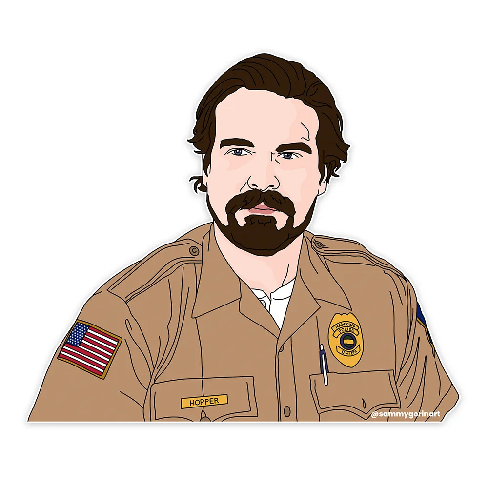 Jim Hopper, Stranger Things, Sticker