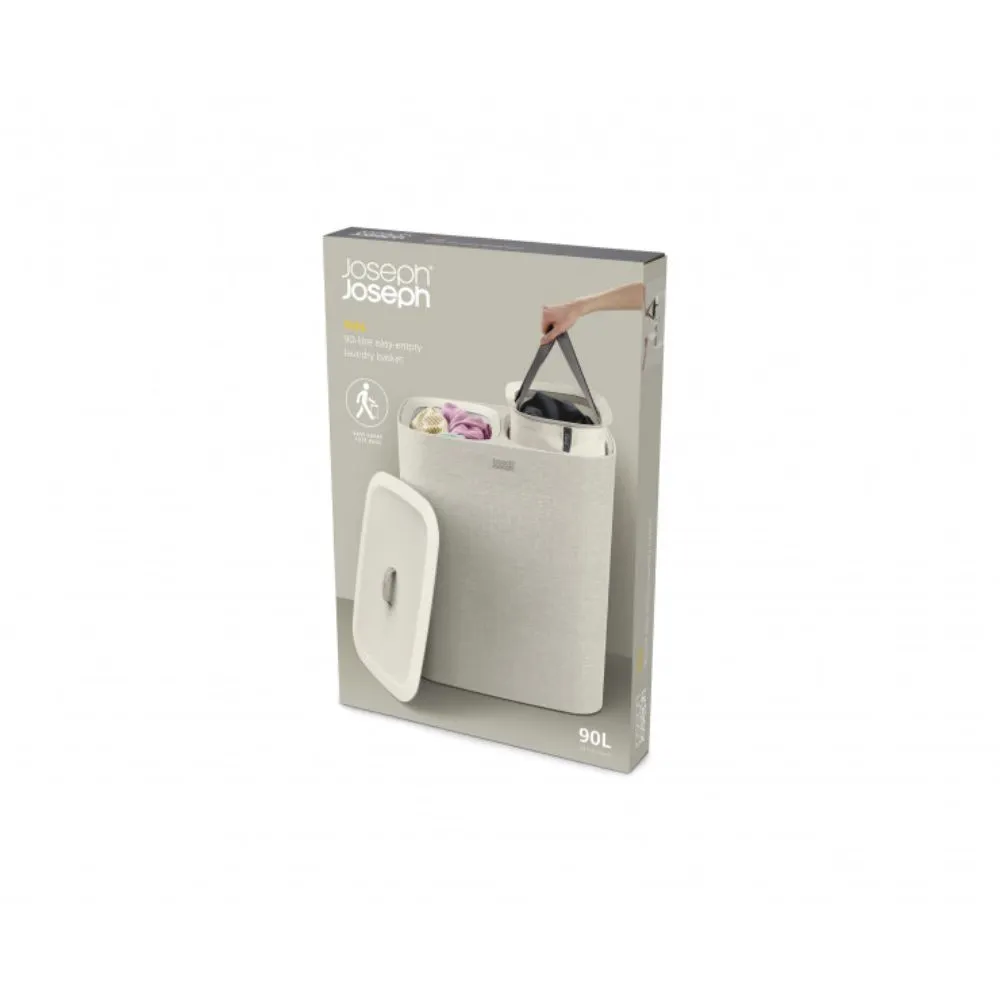 Joseph Joseph Tota 90L Laundry Separation Basket (Ecru)