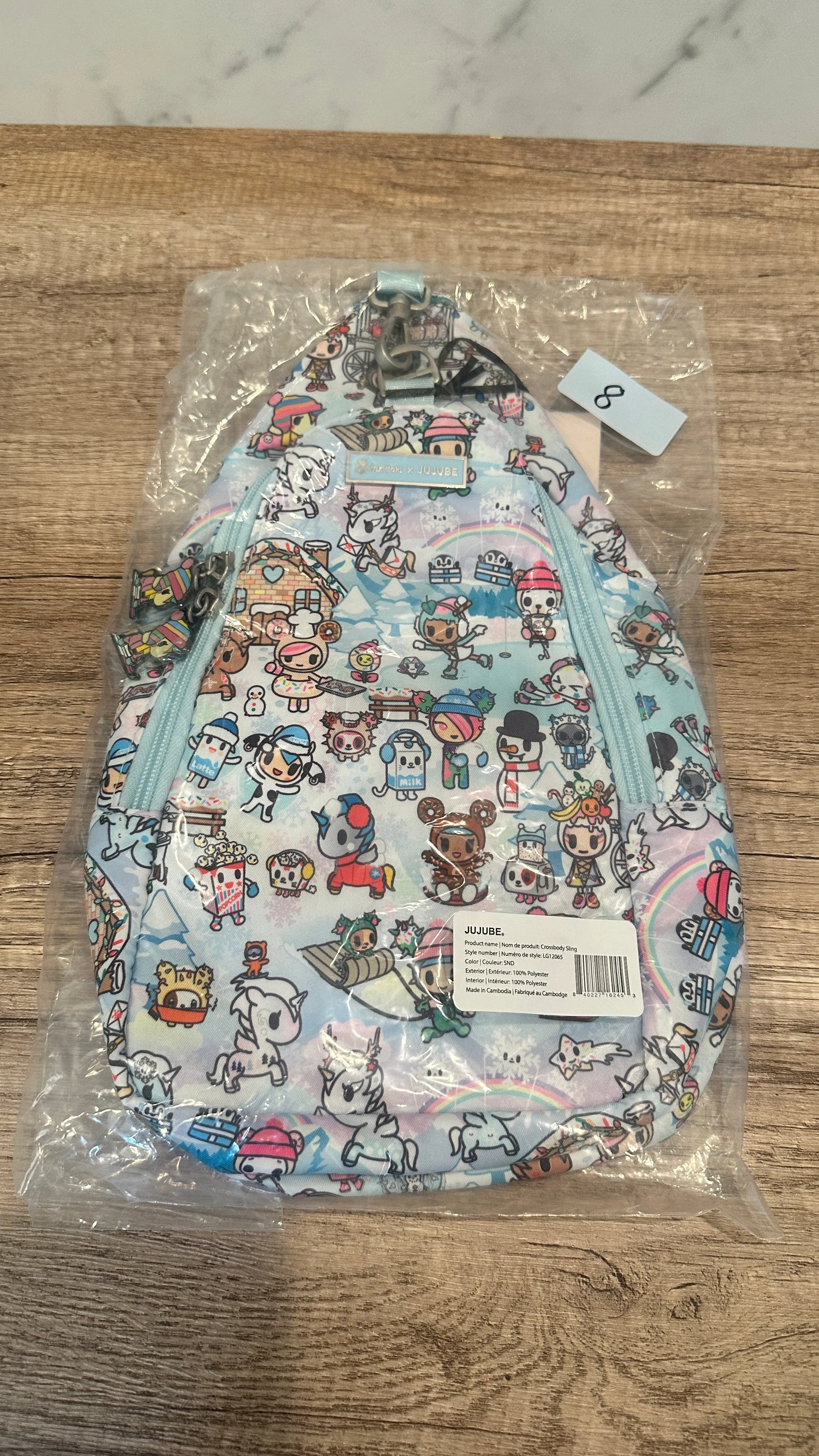 Jujube x Toki Doki Crossbody Sling in Snow Day