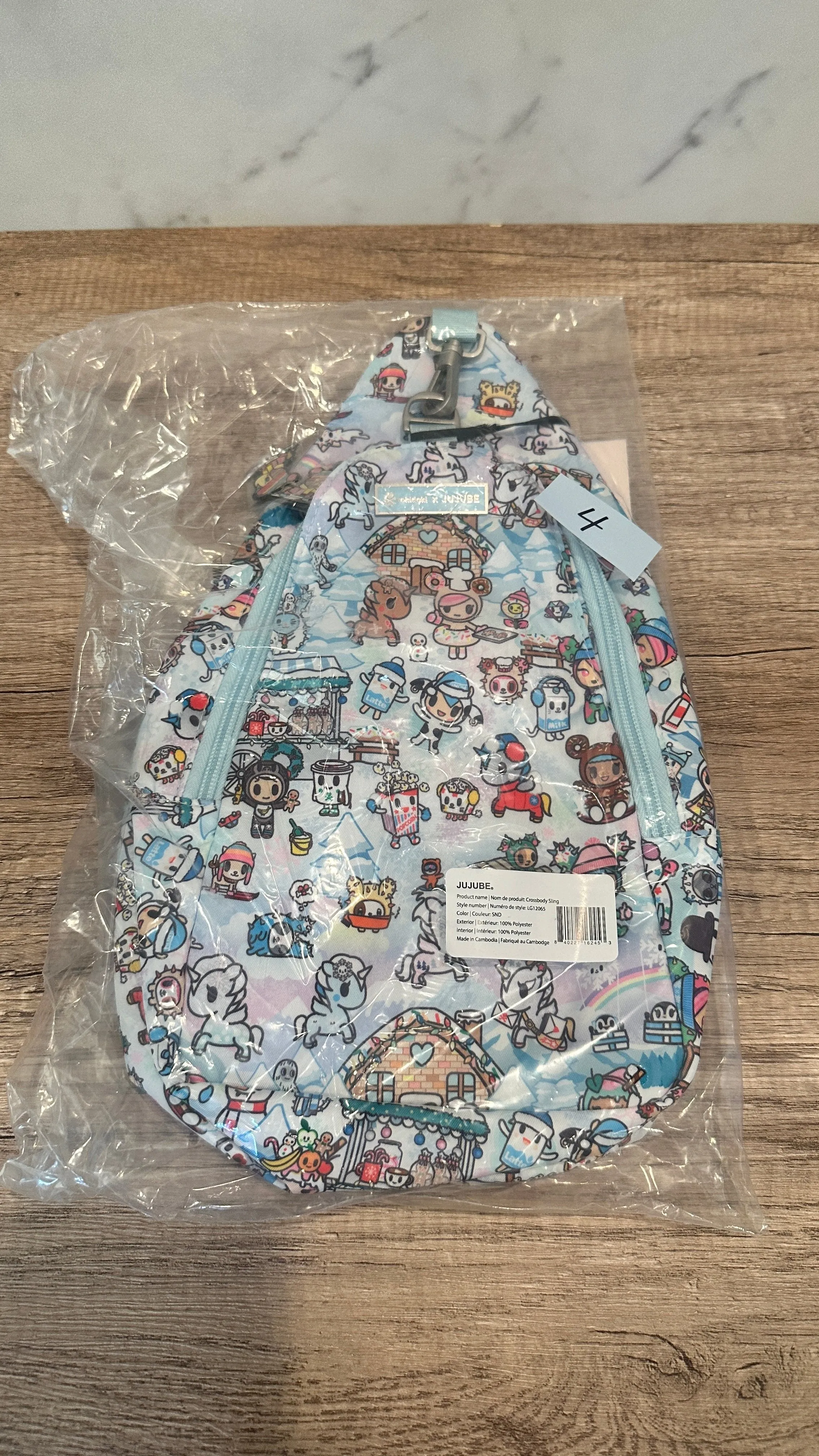 Jujube x Toki Doki Crossbody Sling in Snow Day