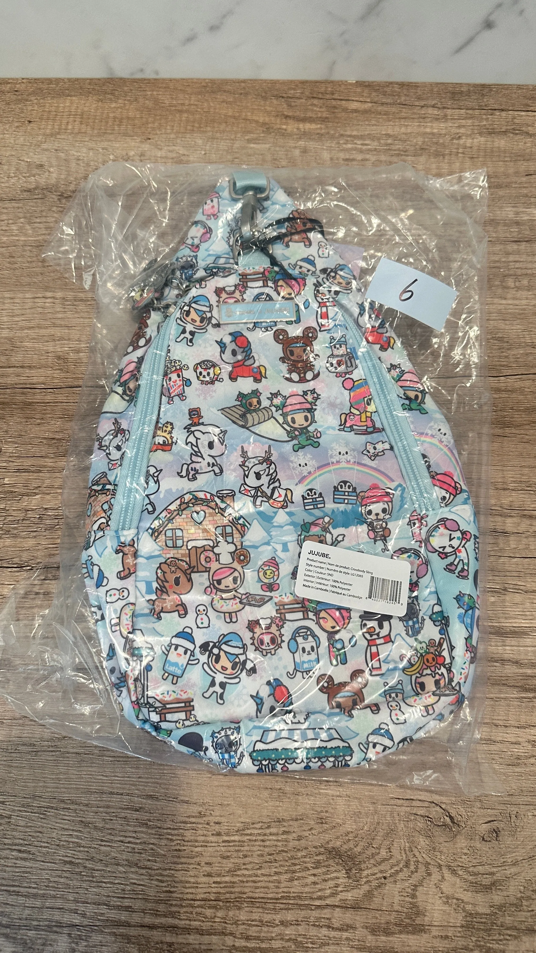 Jujube x Toki Doki Crossbody Sling in Snow Day