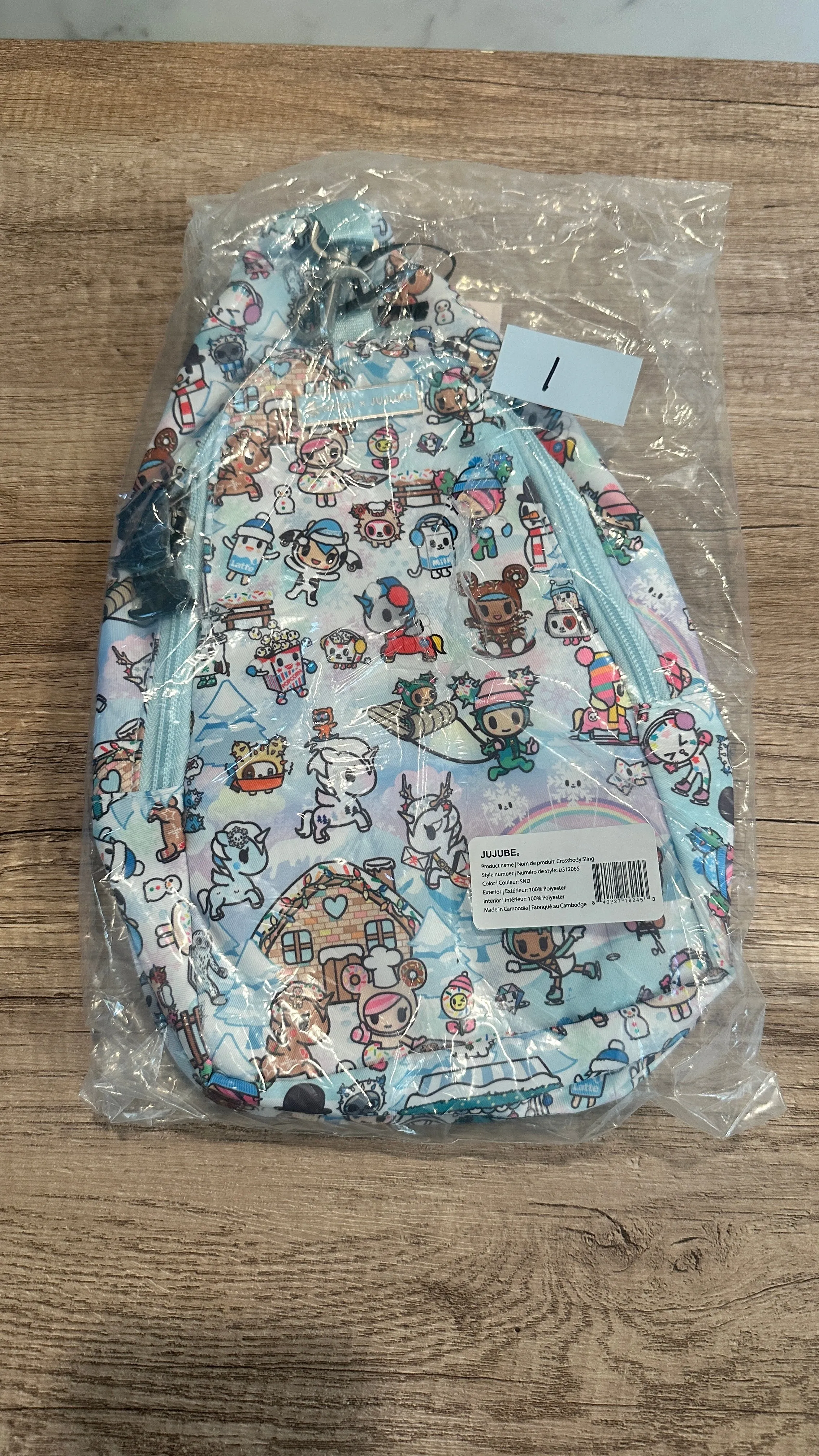 Jujube x Toki Doki Crossbody Sling in Snow Day