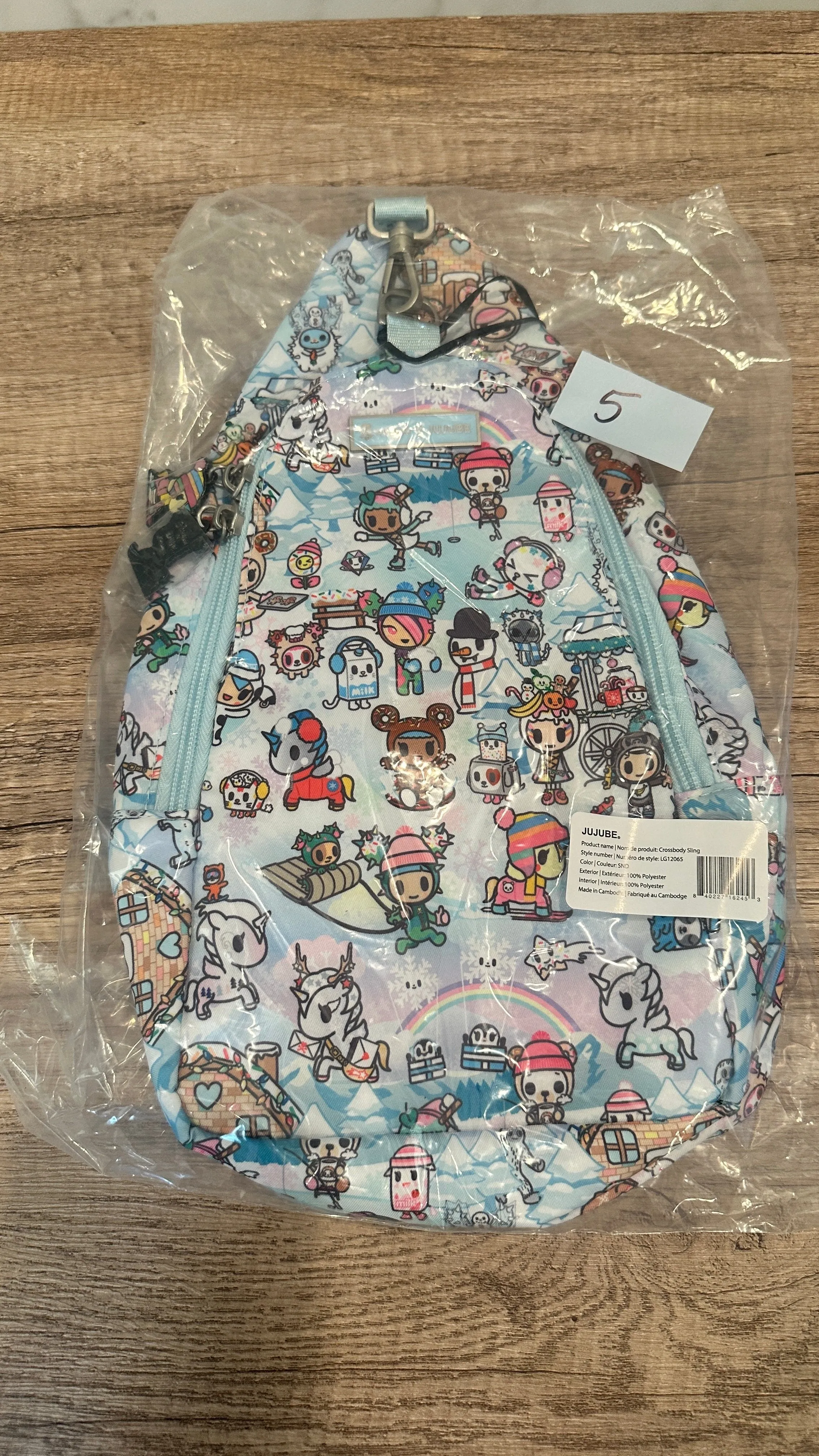 Jujube x Toki Doki Crossbody Sling in Snow Day