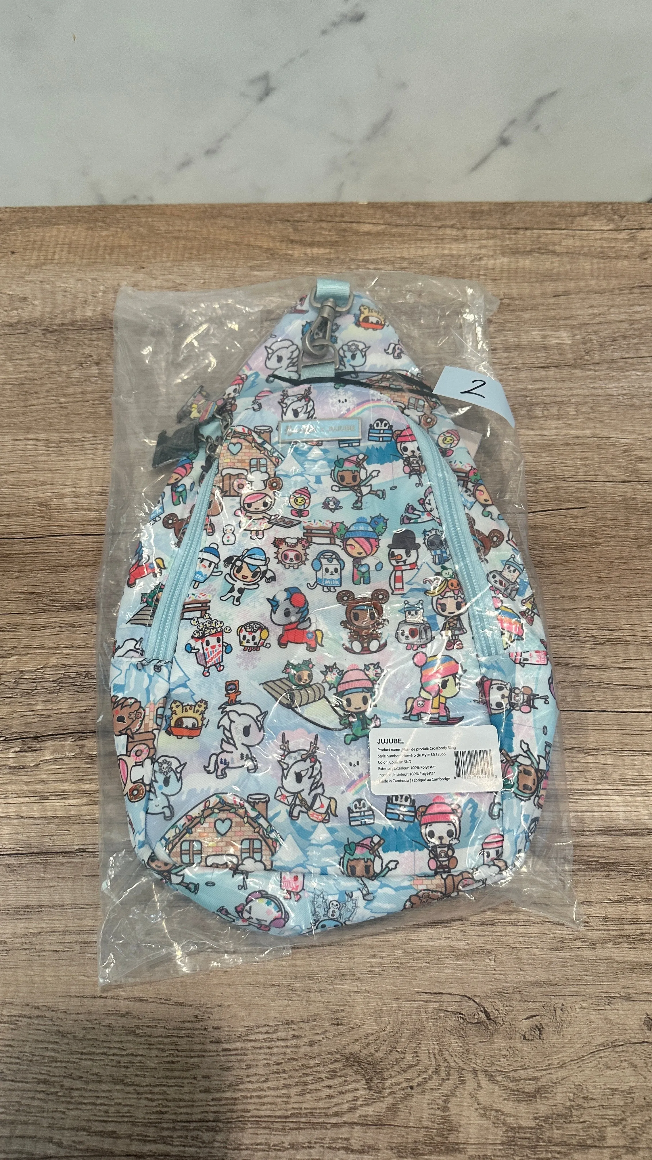 Jujube x Toki Doki Crossbody Sling in Snow Day