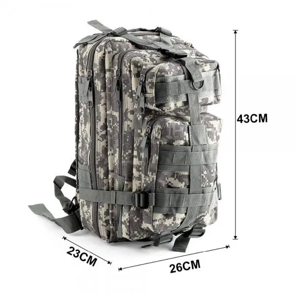 Jungle camouflage Outdoor Military Rucksacks 1000D Nylon 30L Waterproof Tactical backpack Sports Camping Hiking Trekking Fishing Hunting Bags