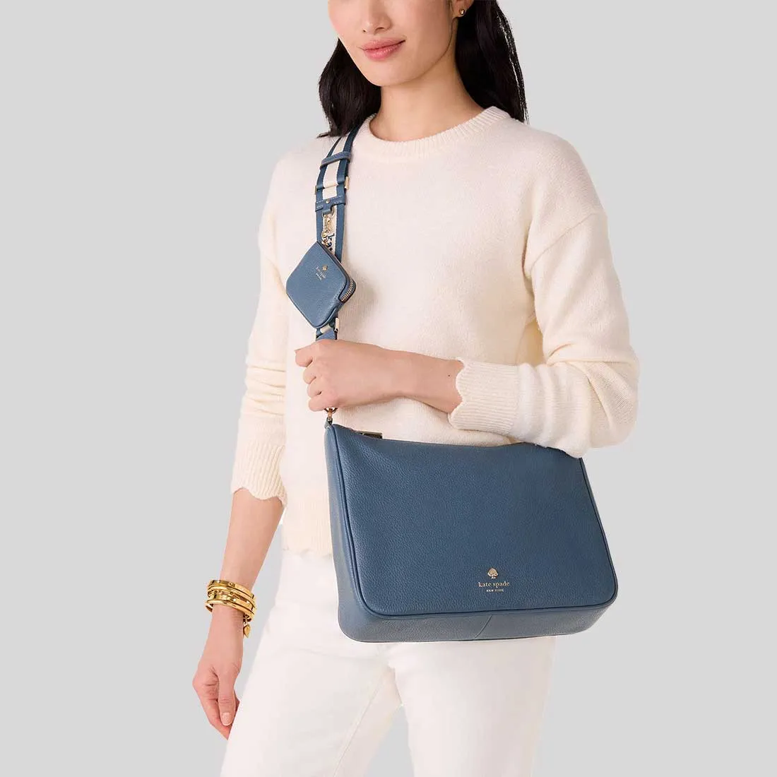KATE SPADE Emma Large Crossbody Bag Bluestone RB-KK069