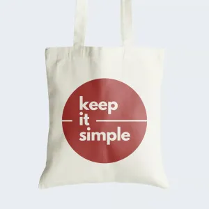 Keep It Simple Tote Bag With Zipper
