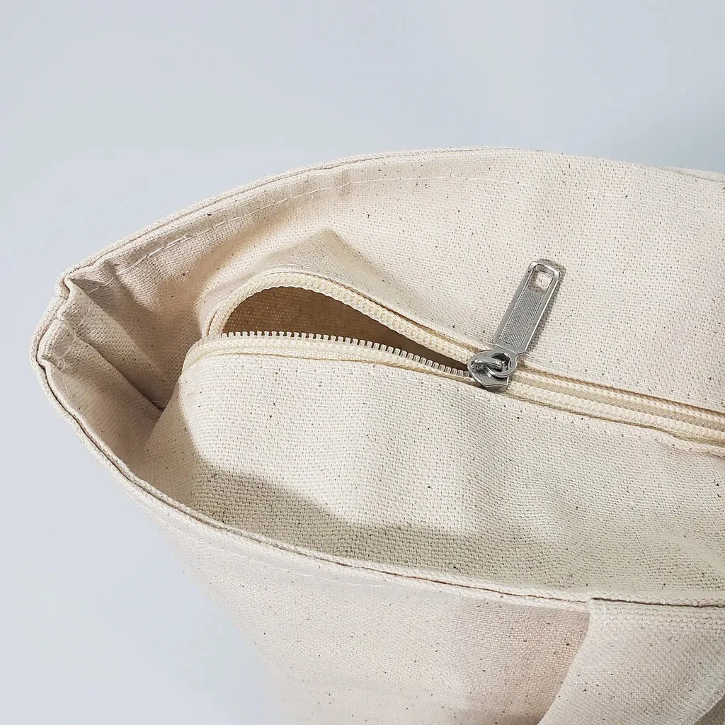 Keep It Simple Tote Bag With Zipper