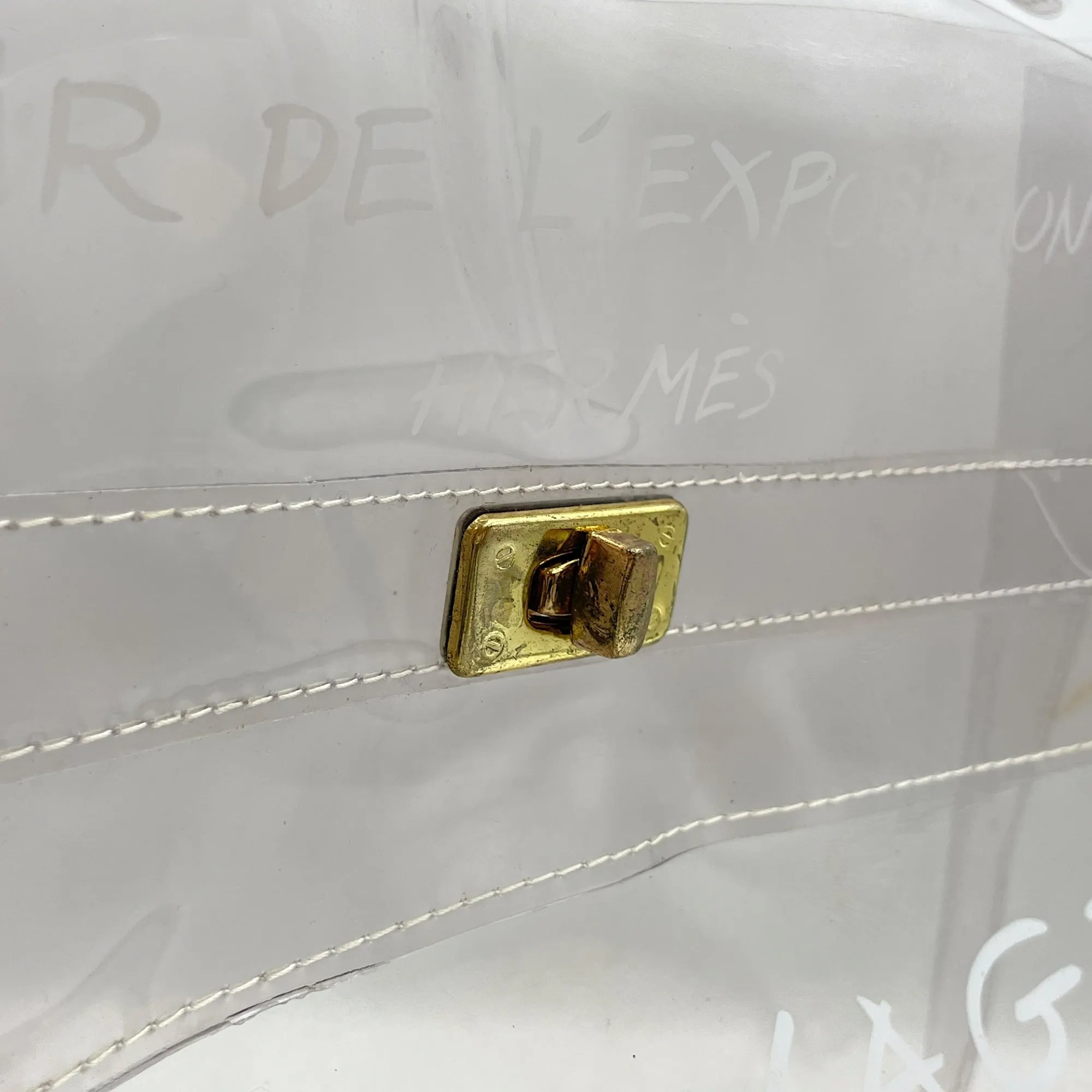 Kelly 40 in Vinyl, Gold hardware