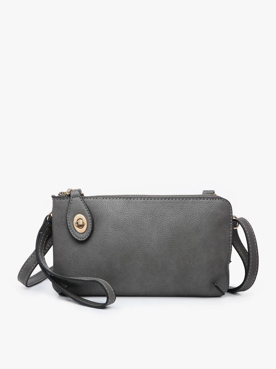 Kendall Crossbody/Wristlet w/ Twist Lock Closure